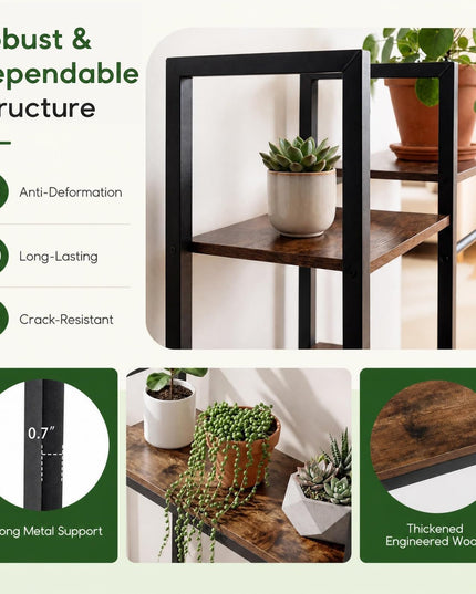 GIANTEX 10-Tier Plant Stand with LED Lights for Living Room