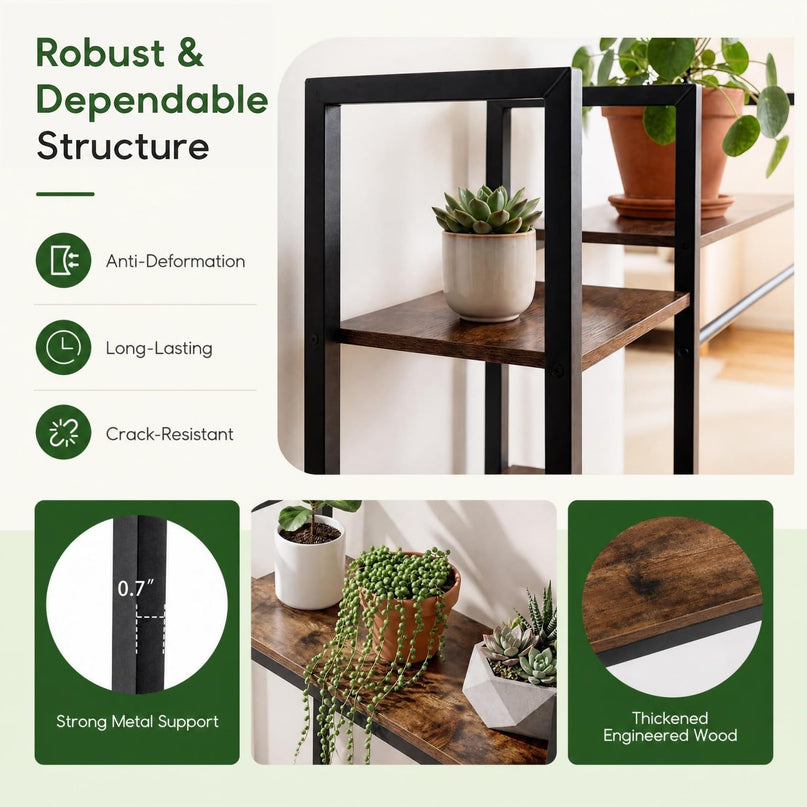 GIANTEX 10-Tier Plant Stand with LED Lights for Living Room