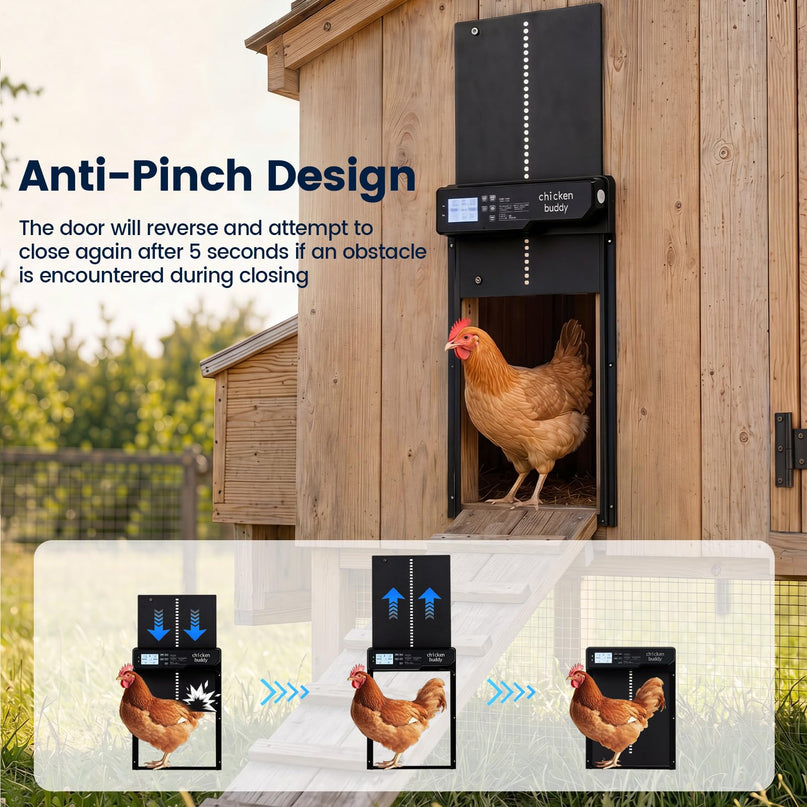 Giantex Aluminum Auto Chicken Coop Door Solar Powered with Light Sensor & Timer