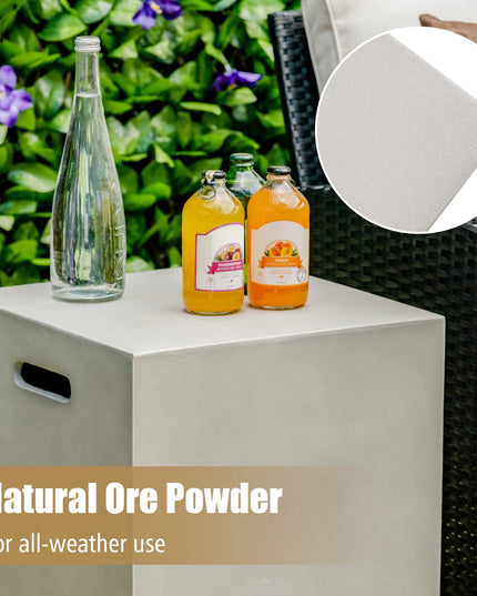 Giantex Propane Tank Cover Table - Hideaway Table, Outdoor 20 lbs Propane Tank Holder with Handles on Both Sides