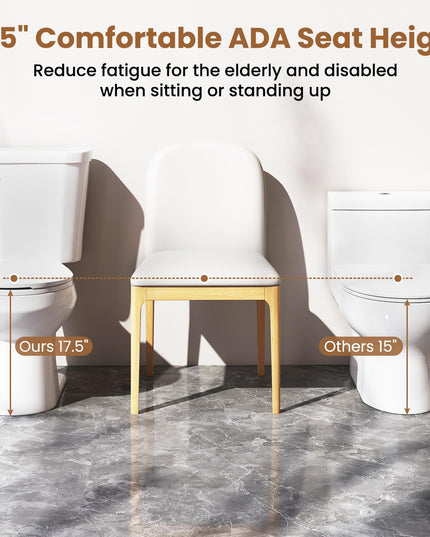Giantex Two Piece Toilets with 17.5" ADA Comfort Height Seat