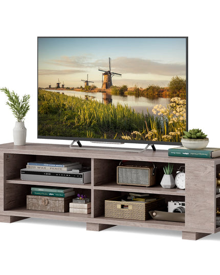 Giantex TV Stand Entertainment Center - Farmhouse Television Table up to 65 Inches TVs, 7 Colors