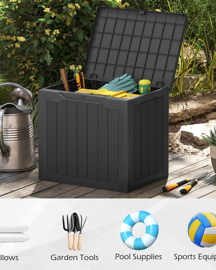Giantex Boîte de rangement extérieure de 95 litres pour accessoires de piscine