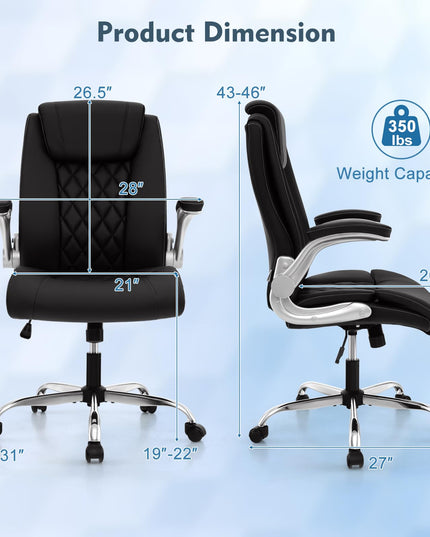 Giantex Executive Office Chair, Ergonomic PU Leather Desk Chair