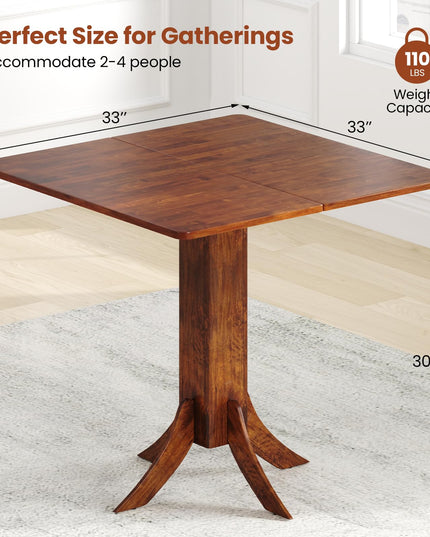 Giantex 33-Inch Square Dining Table for 2-4 People