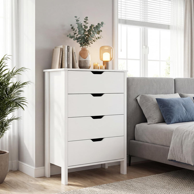 Meuble de rangement Giantex à 4 tiroirs profonds pour salon