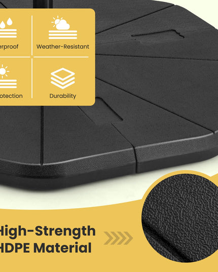 Giantex 208 lbs Patio Offset Umbrella Base