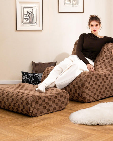 Giantex Bean Bag Chair with Ottoman for Living Room