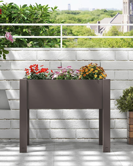Giantex Raised Garden Bed with Legs, Self-Watering Planter Box with Water Level Indicator