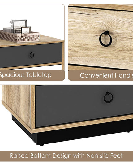 Dresser 6 Drawer Chest Accent Double Clothes Organizer Unit with Sturdy Frame