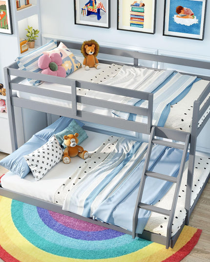 Giantex Twin Over Full Bunk Bed for Kids