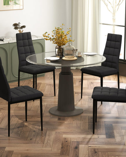 Giantex Dining Chairs Set of 4 Black