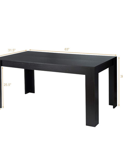 Giantex Dining Table for 6-8, Wood Rectangular Table, 63" L x 31.5" W x 30" H Large Farmhouse Center Table