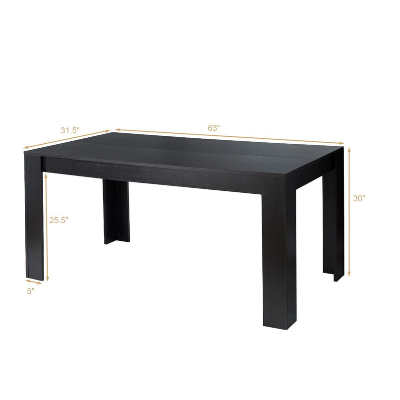 Giantex Dining Table for 6-8, Wood Rectangular Table, 63" L x 31.5" W x 30" H Large Farmhouse Center Table