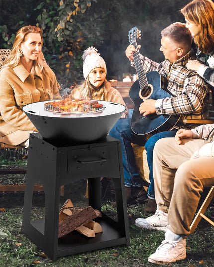 Giantex Outdoor Fire Pit with Grill