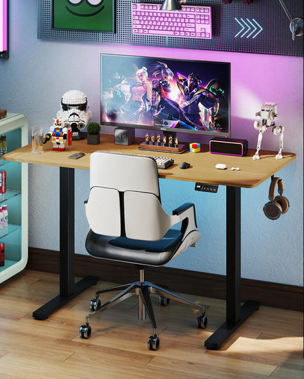 Pieds de bureau réglables électriques Giantex pour plateau de 100 à 120 cm