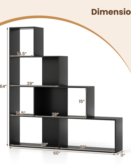 Giantex 6 Cube Geometric Bookshelf with Cubes for Living Room