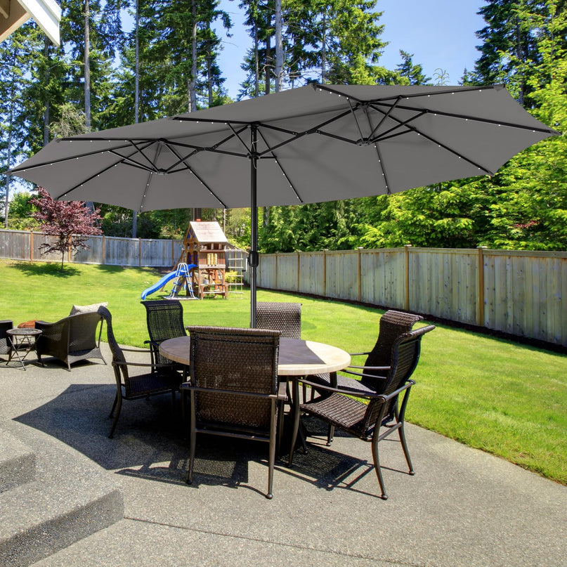 Giantex 15ft Large Outdoor Umbrella Double-Sided