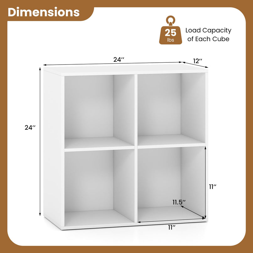 GIANTEX3/4/6/9-Cube Bookshelf Tool-Free Assembly