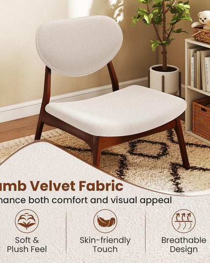 Giantex Accent Chairs Set of 2 with Side Table for Bedroom