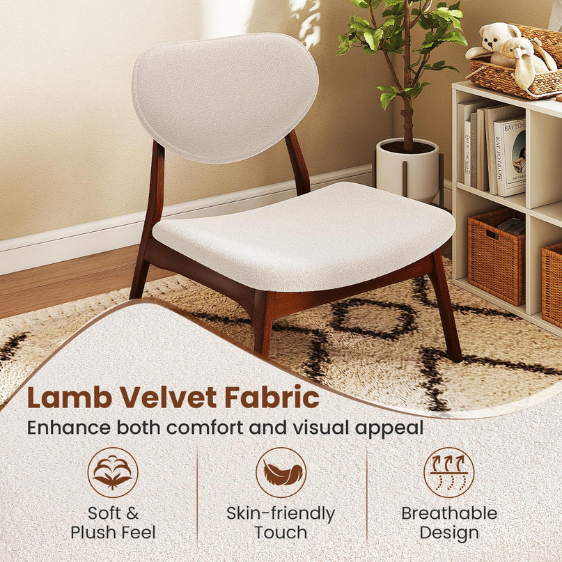 Giantex Accent Chairs Set of 2 with Side Table for Bedroom