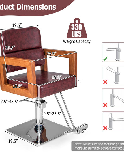 Giantex Barber Chair - Salon Chair for Hair Stylist