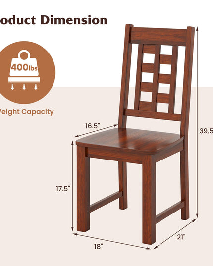 Giantex Wooden Dining Chairs Set for Kitchen