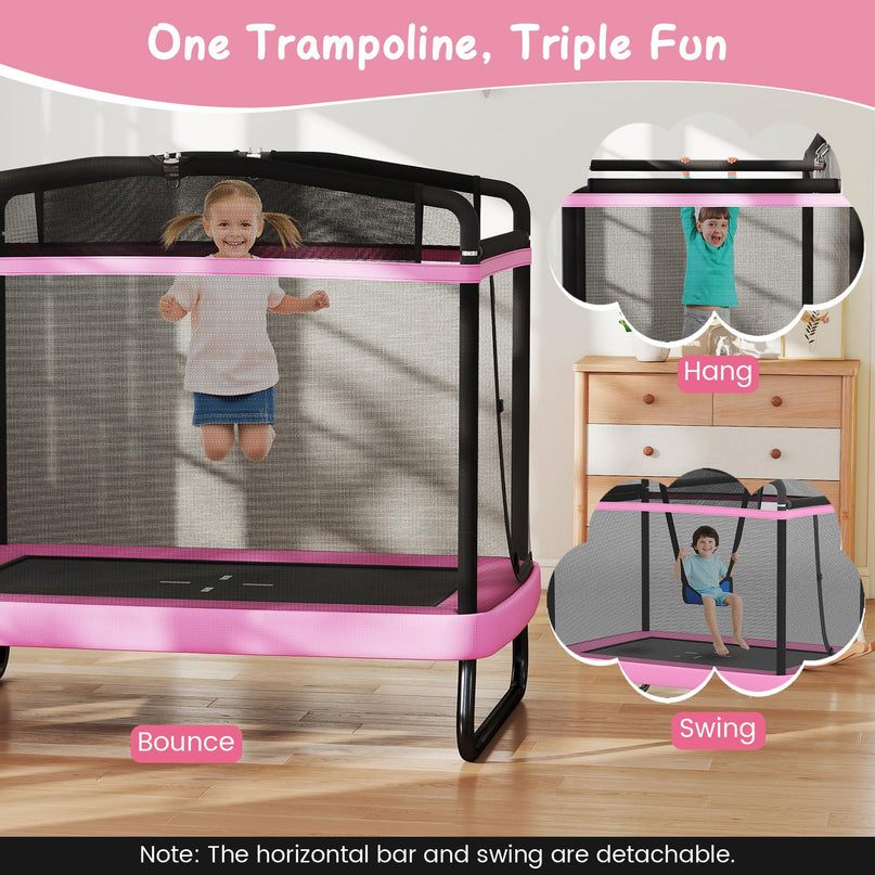 Giantex 6 FT Trampoline for Kids with Swing