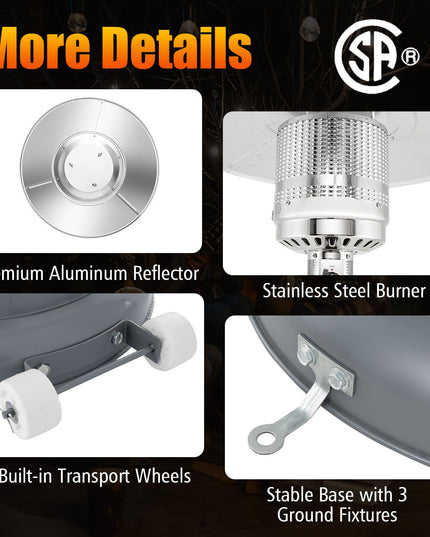 Giantex 50,000 BTU Propane Outdoor Heater