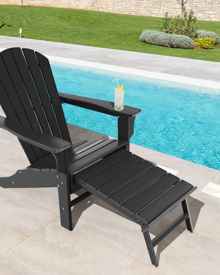 Giantex Adirondack Chair Weather Resistant HDPE Outdoor Fire Pit Chairs