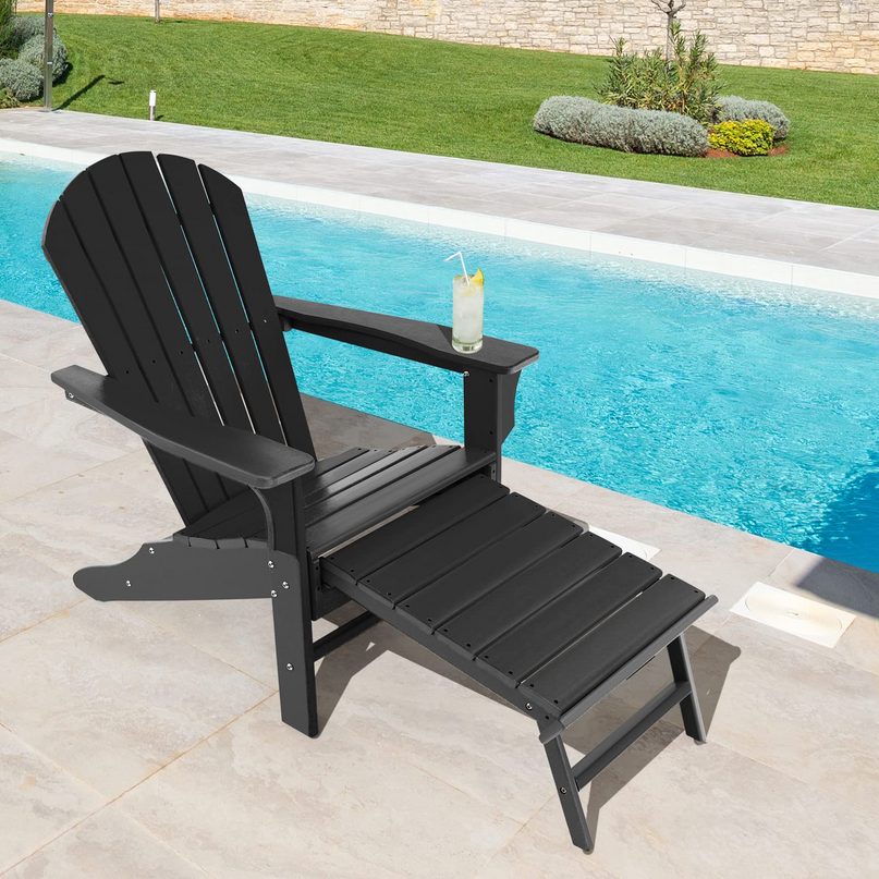 Giantex Adirondack Chair Weather Resistant HDPE Outdoor Fire Pit Chairs