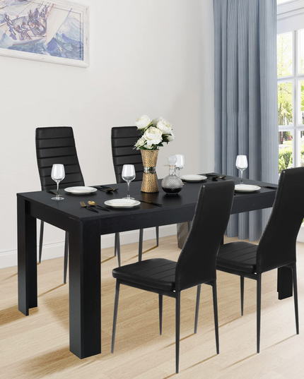 Giantex 5 Pieces Dining Table Set, Modern Kitchen Table Set