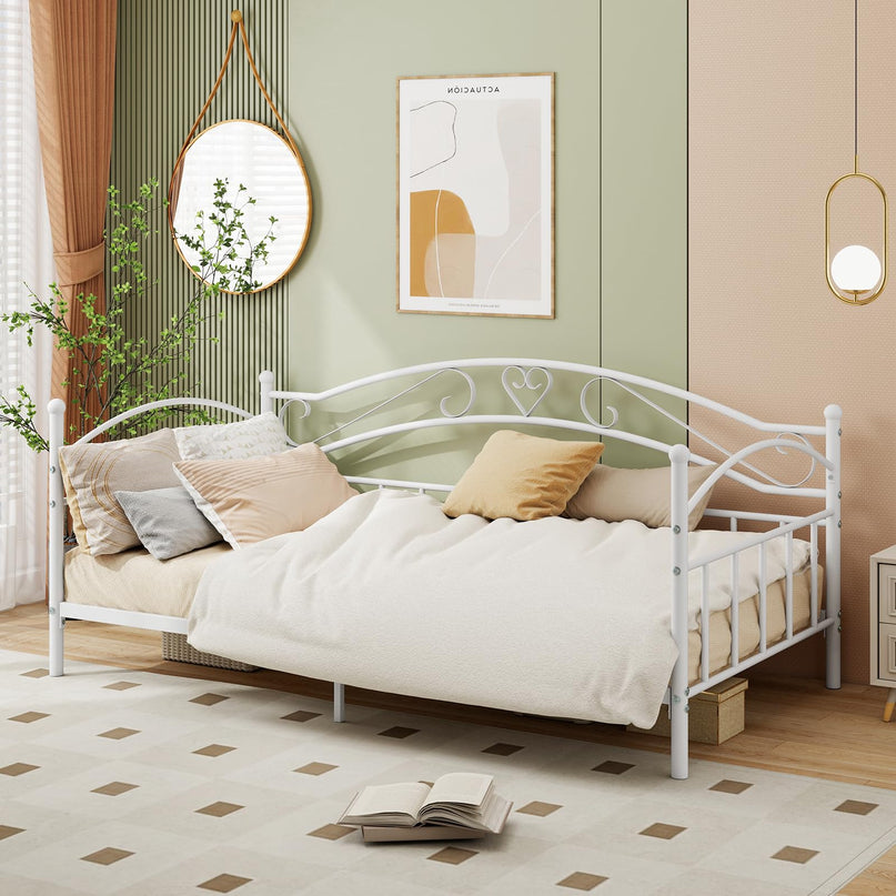 Giantex Metal Twin Daybed Modern Sofa Day Bed