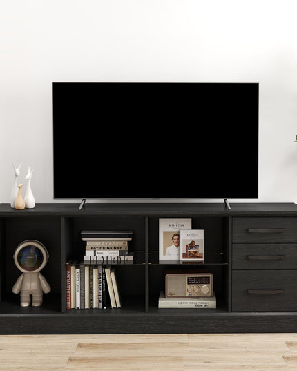 Giantex TV Stand for TVs up to 73”, Entertainment Center w/Cable Management Holes, Drawers