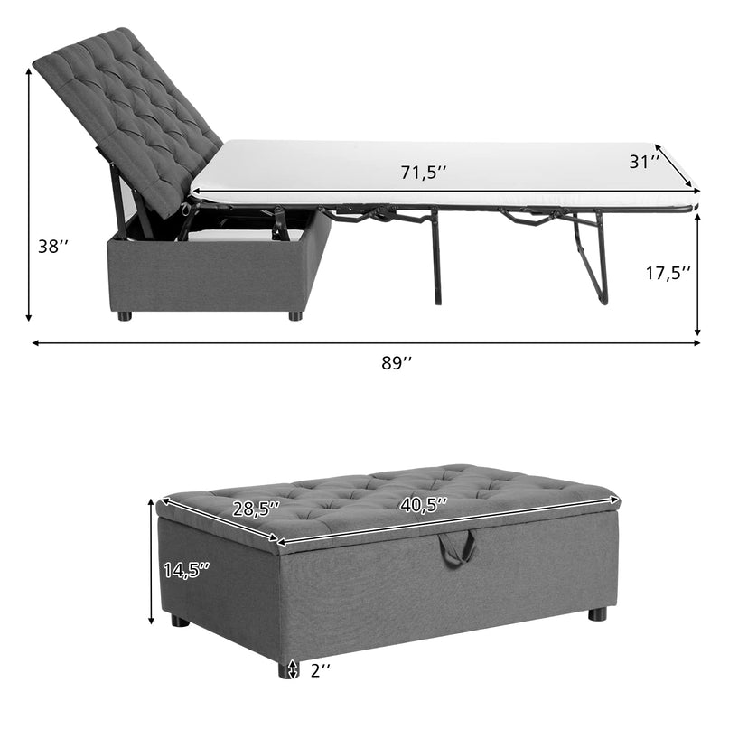 Giantex Ottoman Folding Bed