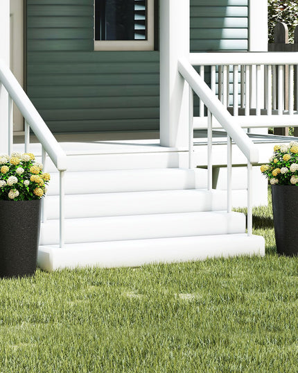 Giantex 21” Tall Plastic Planters Set of 2 for Front Porch Home Garden