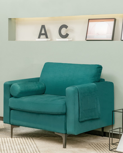 Giantex Sofa Chair, Accent Armchair w/Comfy Cushion