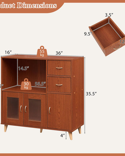 Buffet Giantex 36'' avec rangement