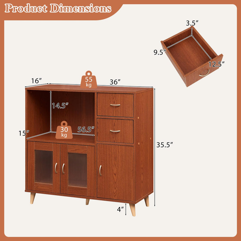 Buffet Giantex 36'' avec rangement