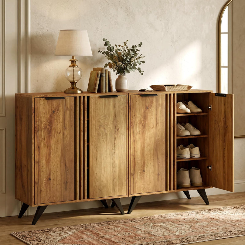 Giantex Shoe Storage Cabinet for Entrance Hallway Foyer Living Room