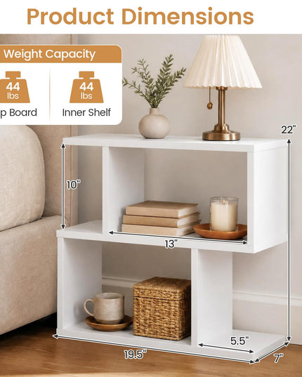 Giantex 3-Tier Geometric Bookshelf (1/2)