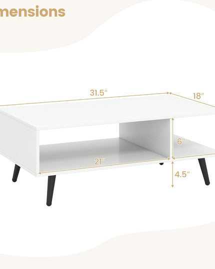 Giantex Coffee Table with Storage for Living Room