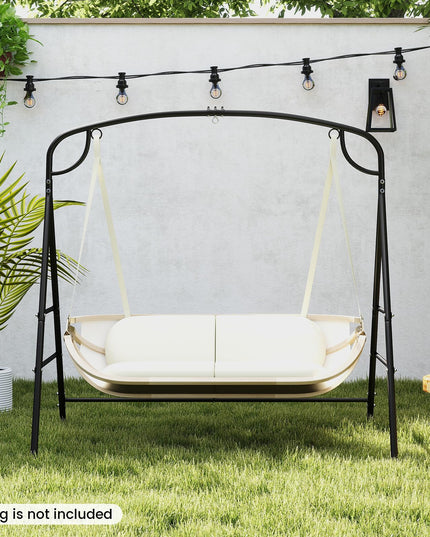 Giantex 660-Lbs Metal Hammock Stand - Heavy Duty Porch Swing Stand w/ 4 Support Bars, Hammock Chair not Include
