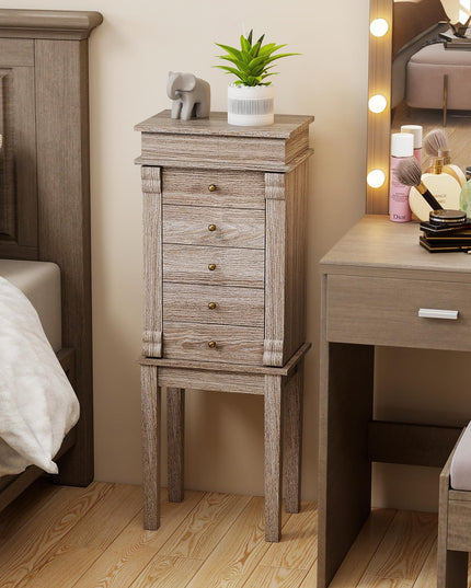 Armoire à bijoux Giantex avec miroir rabattable