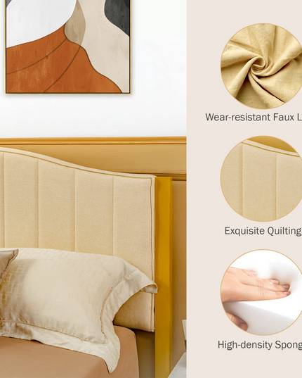 Giantex Full Size Upholstered Bed Frame
