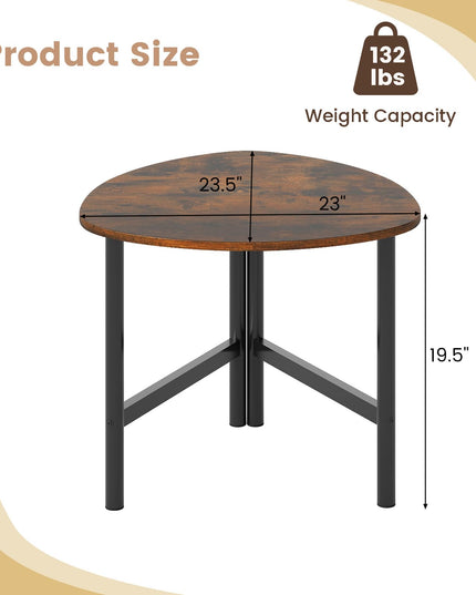 Giantex Triangle End Table | Small Coffee Table for Small Space Living Room