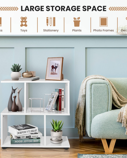 Giantex 3-Tier Geometric Bookshelf