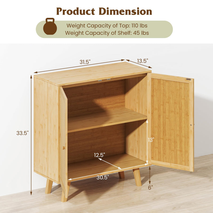 Giantex Buffet Cabinet with Storage for Living Room Kitchen Entryway