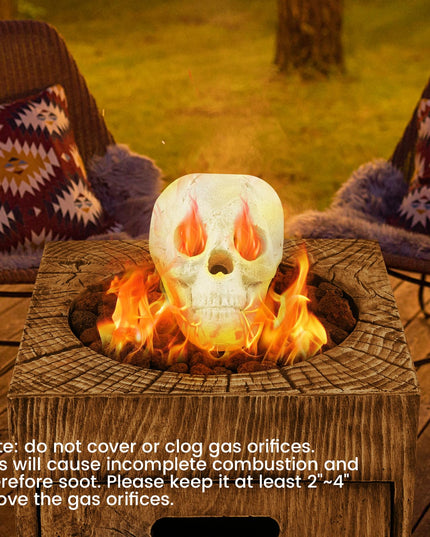 Giantex Ceramic Skulls for Fire Pit