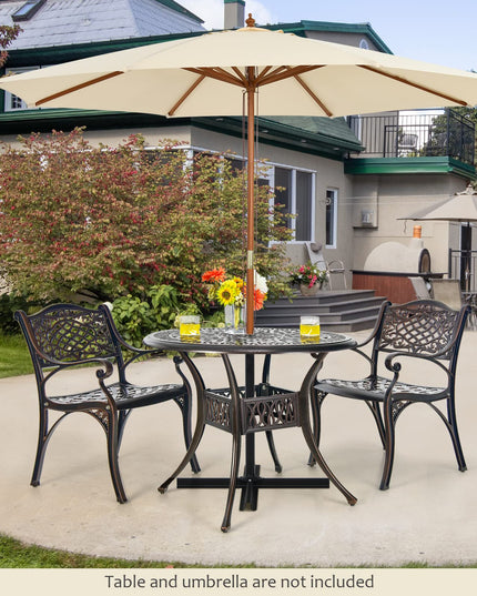 Giantex Patio Chairs, Outdoor Armchairs for Garden Deck Backyard Poolside